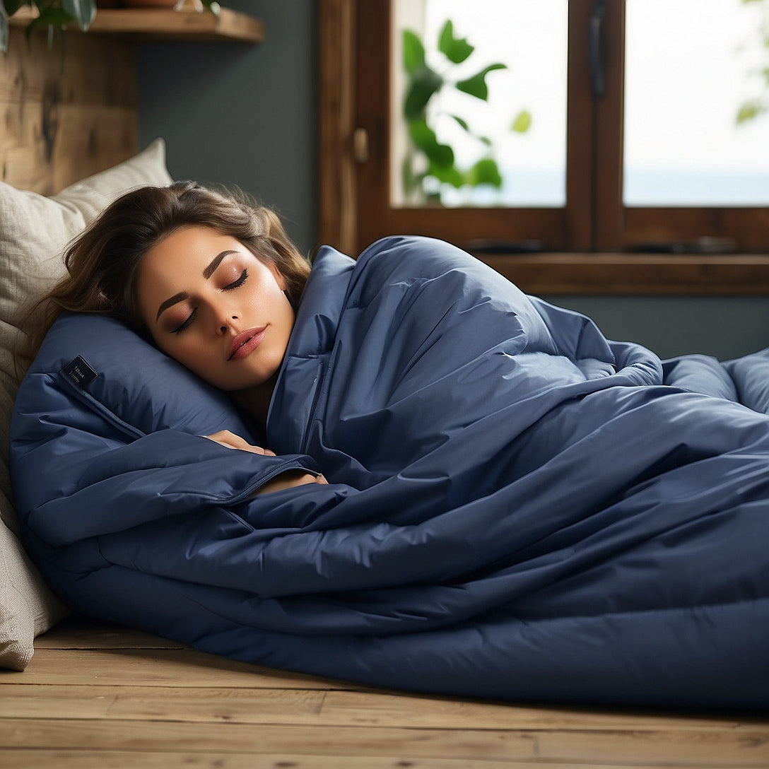 LOWLAND OUTDOOR Hüttenschlafsack - 100% Baumwolle - rechteckig - 220x80 cm